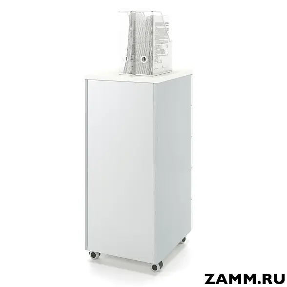 Тумба мобильная ZAMM. 5 ящиков с центральным замком (Ш:410, Г:500, В:958) 