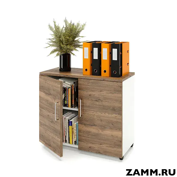 Шкаф ZAMM распашной 2 полки, 2 двери. На регулируемых опорах 900 (Ш:900, Г:414, В:747)